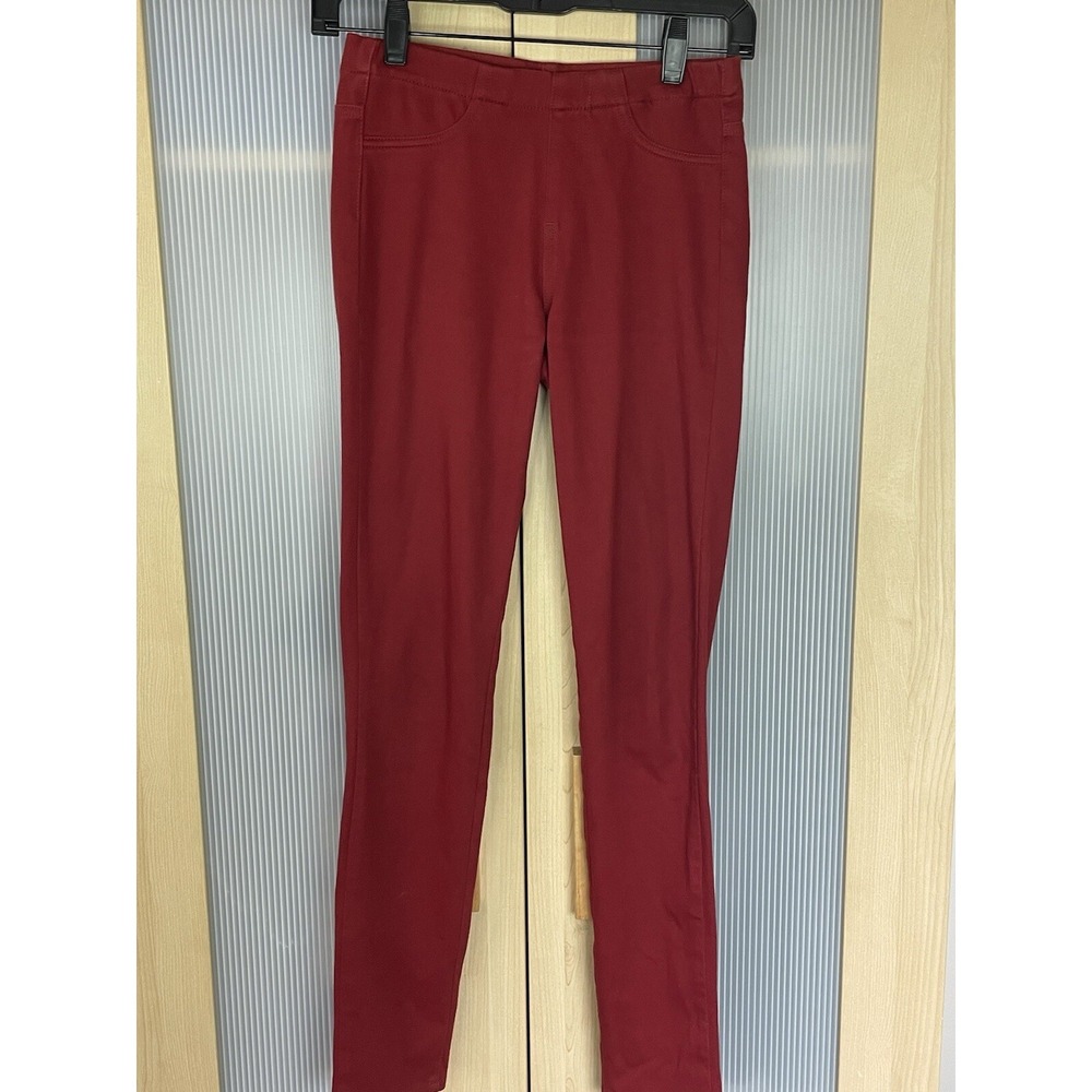 Uniqlo Women's Red Jeggings Pants Sz XXS stretchy Casual Comfy